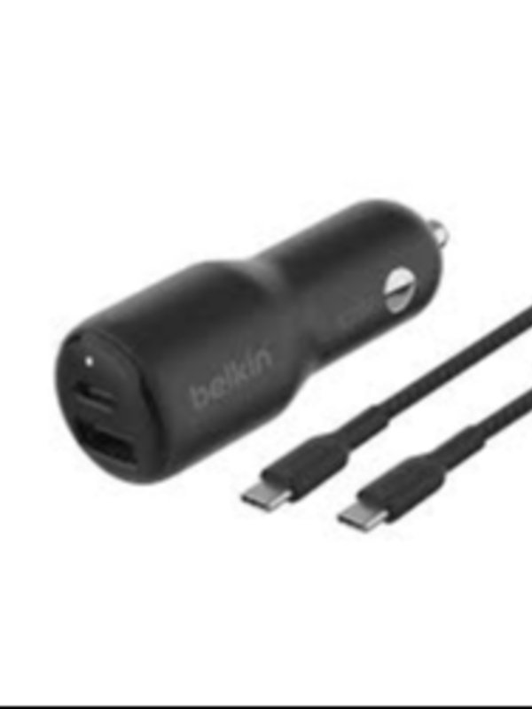 BELKIN 2PORT CAR CHARGER 5G CABLE